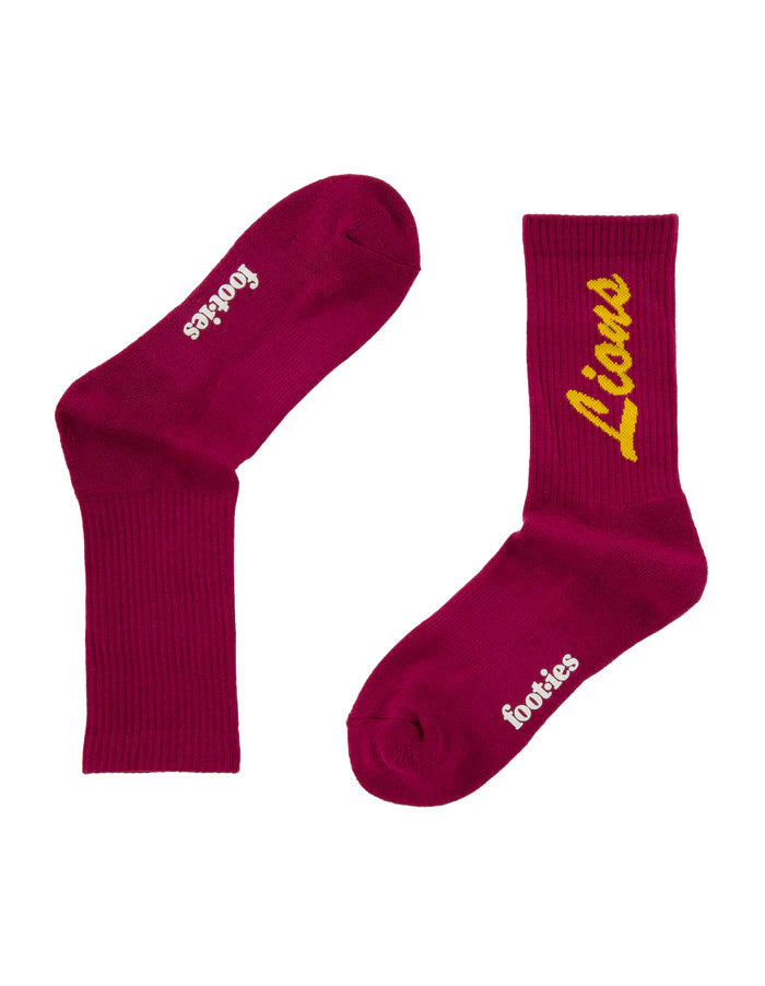 Foot-ies Brisbane Lions Sneaker Socks 2pk