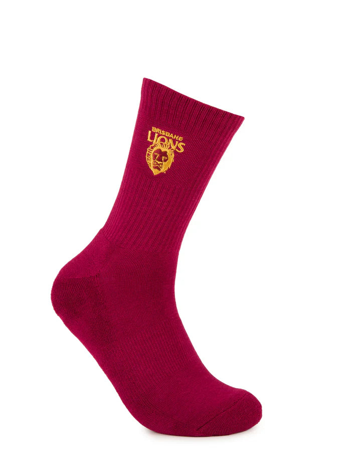 Foot-ies Brisbane Lions Sneaker Socks 2pk