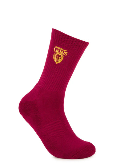 Foot-ies Brisbane Lions Sneaker Socks 2pk