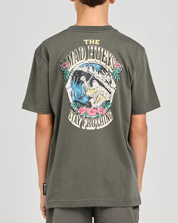The Mad Hueys Stay Frothing Youth Boys Tee