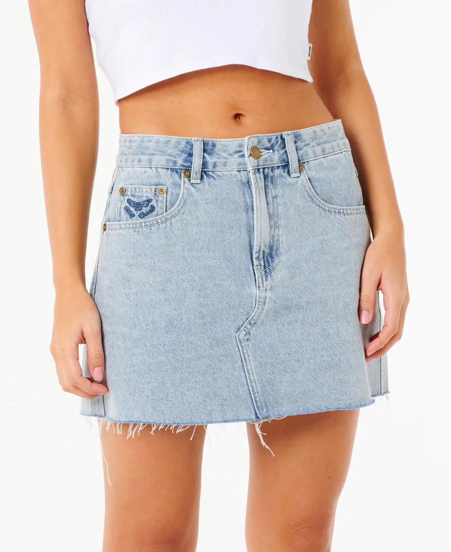 Rip Curl Tabby Denim Mini Skirt