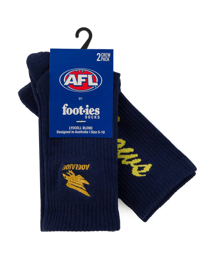 Foot-ies Adelaide Crows Sneaker Socks 2pk