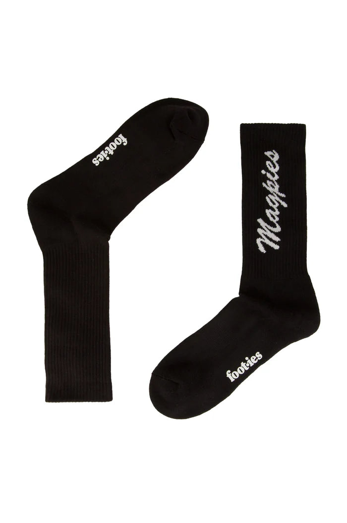 Foot-ies Collingwood Magpies Sneaker Socks 2k