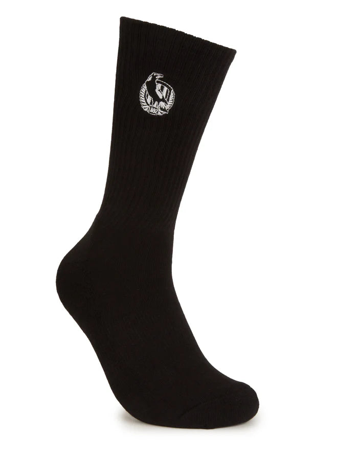 Foot-ies Collingwood Magpies Sneaker Socks 2k