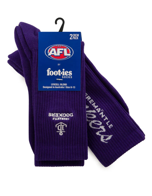Foot-ies Fremantle Dockers Sneaker Sock 2pk