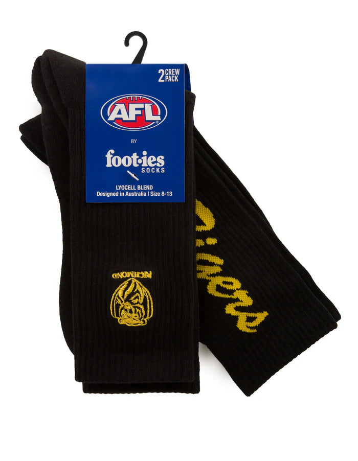Foot-ies Richmond Tigers Sneaker Sock 2pk