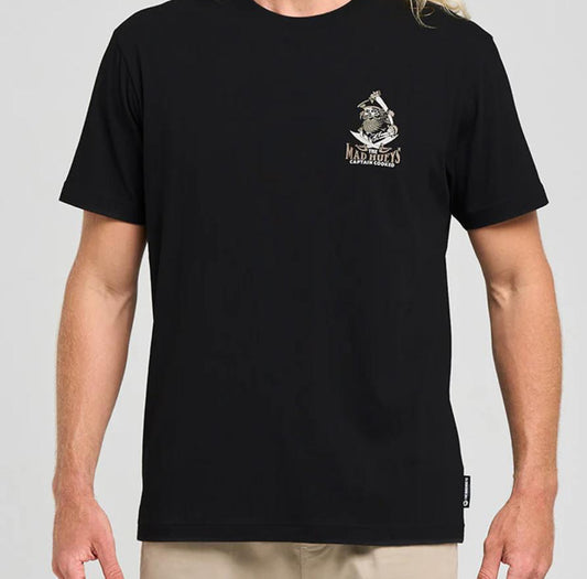 Mad Hueys Captain Ship Faced SS Tee