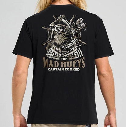 Mad Hueys Captain Ship Faced SS Tee