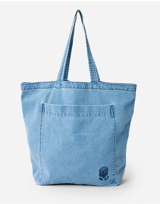 Rip Curl Distressed Denim Tote Bag