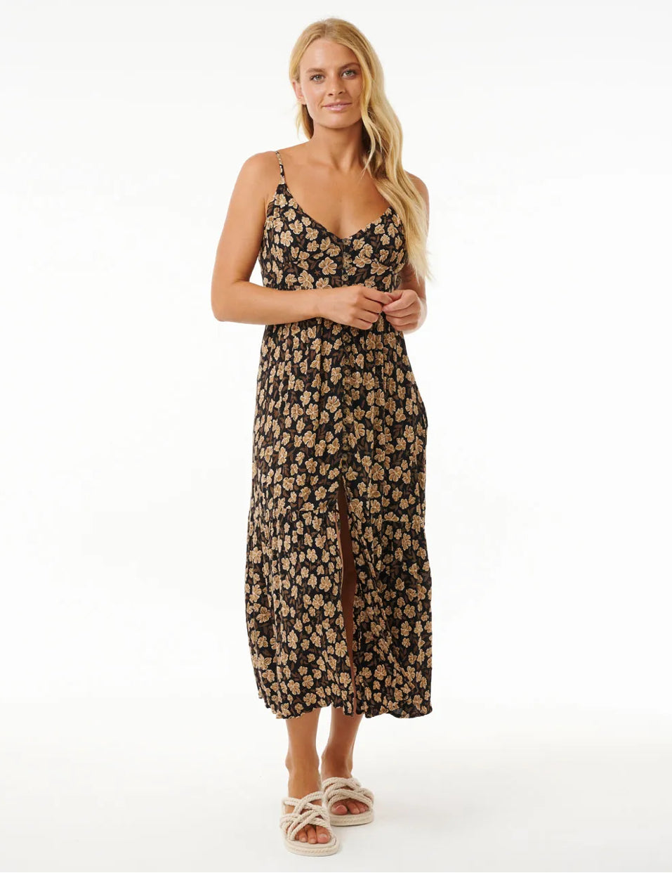 Rip Curl Soleil Button Through Maxi Dress