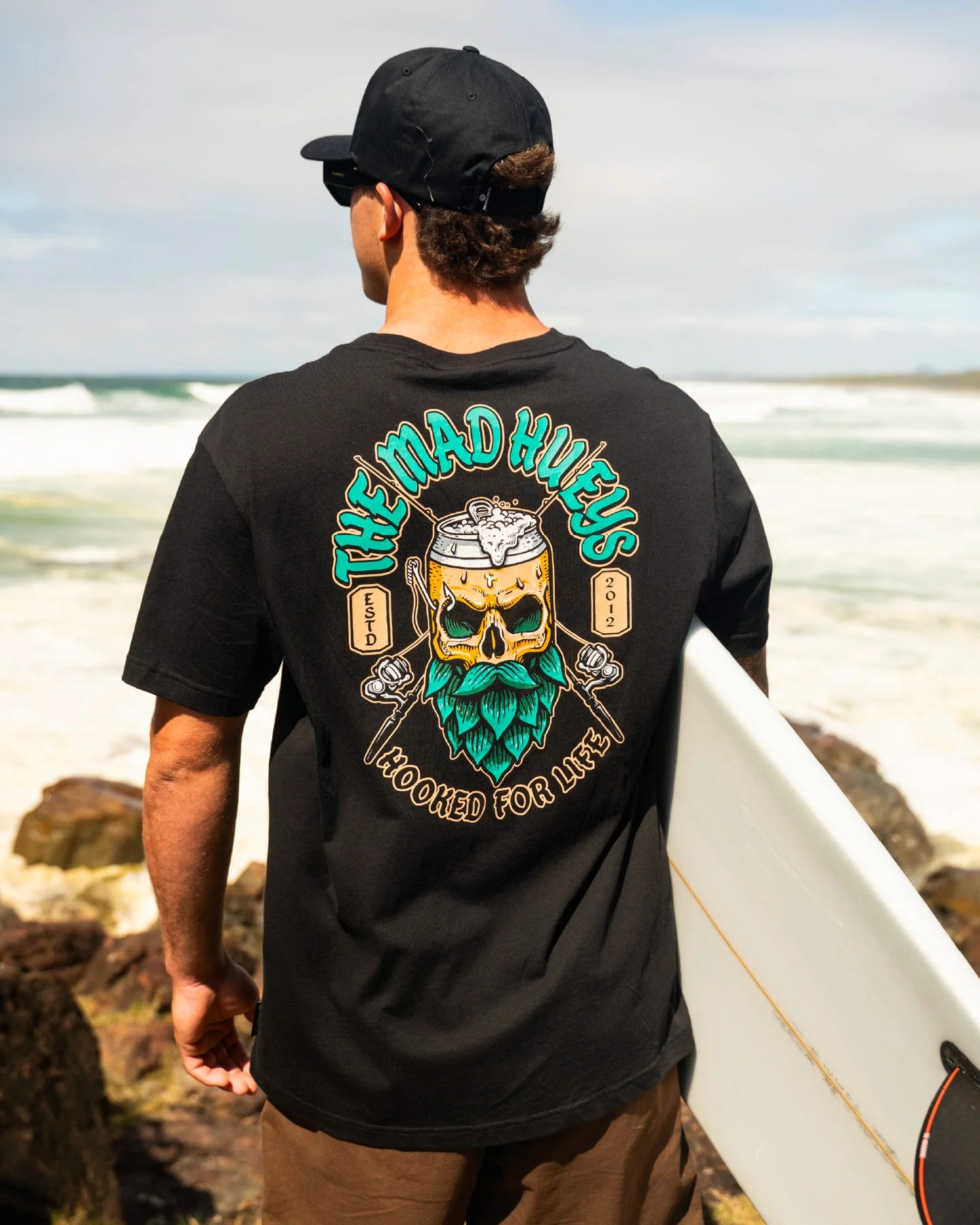 Mad Hueys Frothin Hooked For Life SS Tee