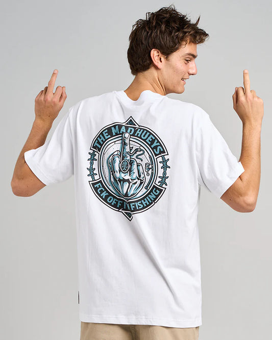 Mad Hueys Fk Off Fish On SS Tee