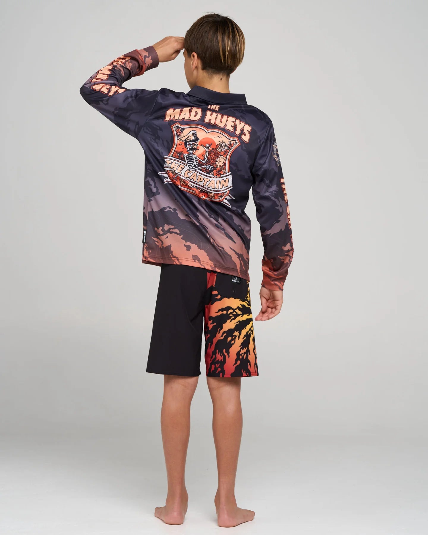 The Mad Hueys Captain Two Faced Youth Fishing Jersey