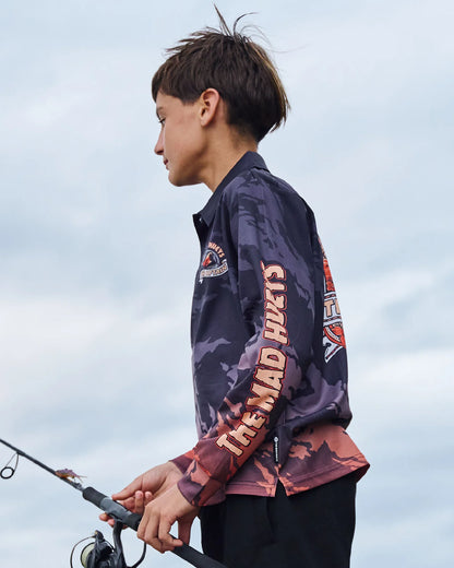 The Mad Hueys Captain Two Faced Youth Fishing Jersey