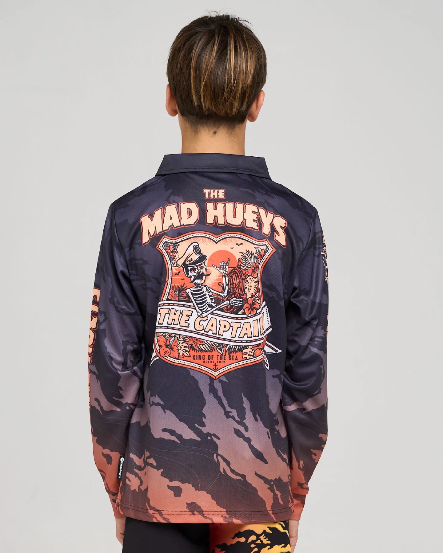 The Mad Hueys Captain Two Faced Youth Fishing Jersey