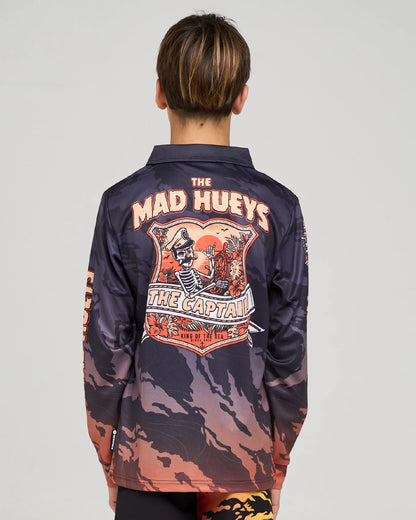 The Mad Hueys Captain Two Faced Youth Fishing Jersey