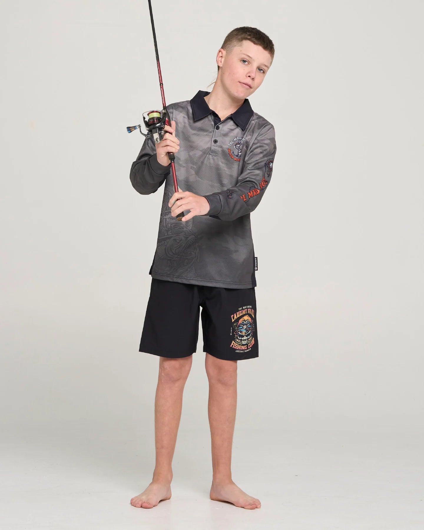The Mad Hueys Anchor Management Youth UPF Fishing Jersey