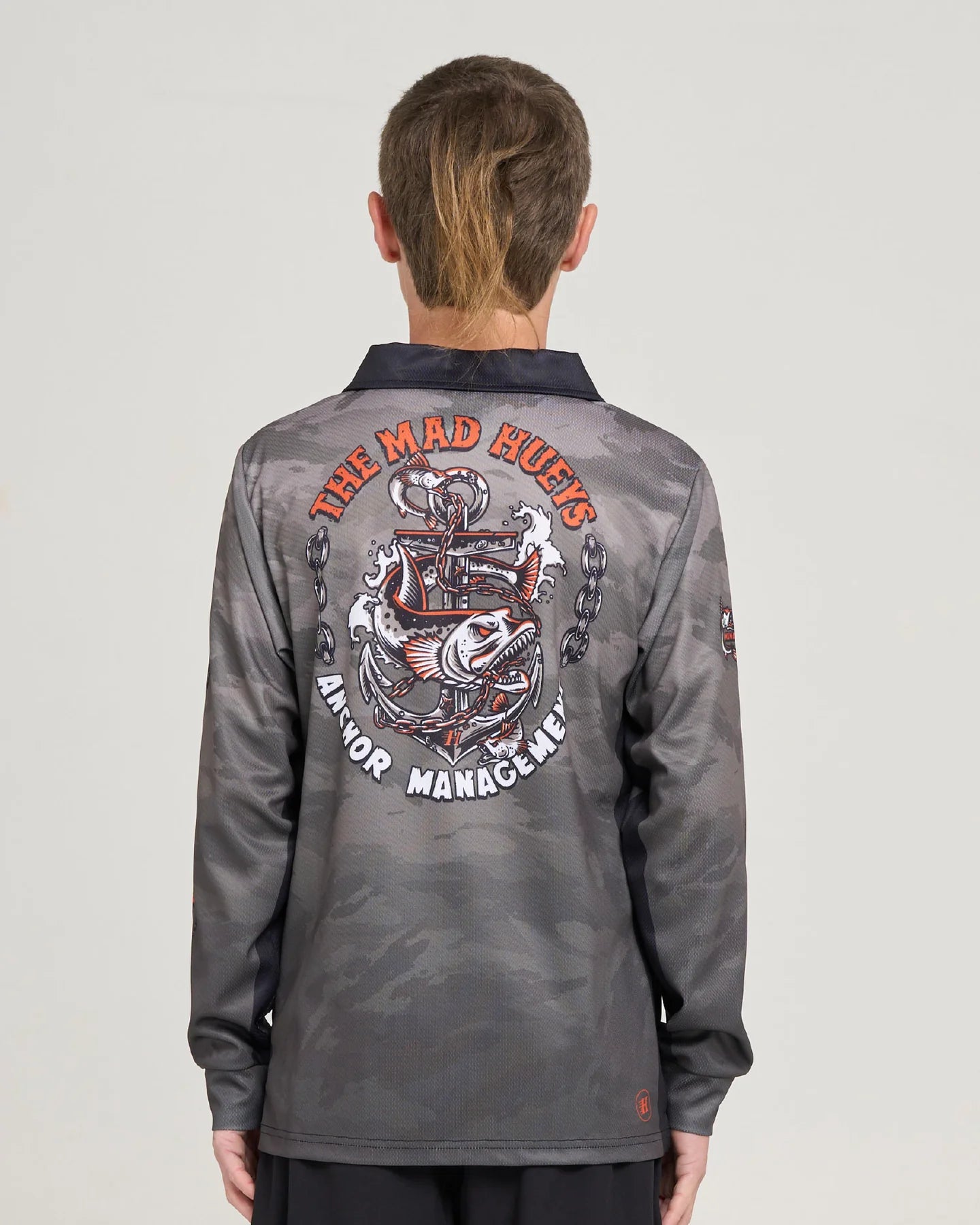 The Mad Hueys Anchor Management Youth UPF Fishing Jersey