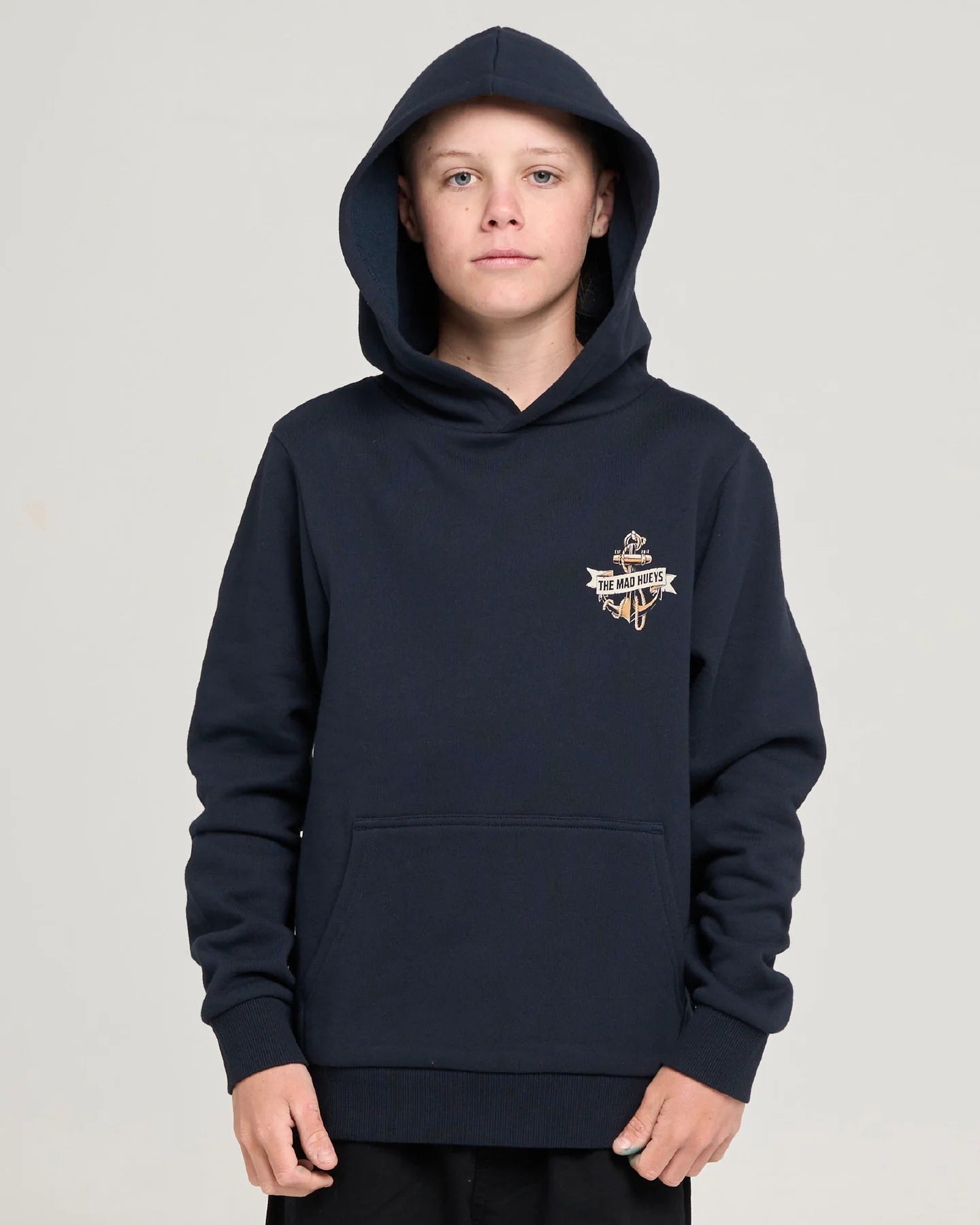 The Mad Hueys Flame Anchor Youth Hooded Pullover