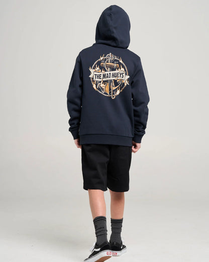 The Mad Hueys Flame Anchor Youth Hooded Pullover