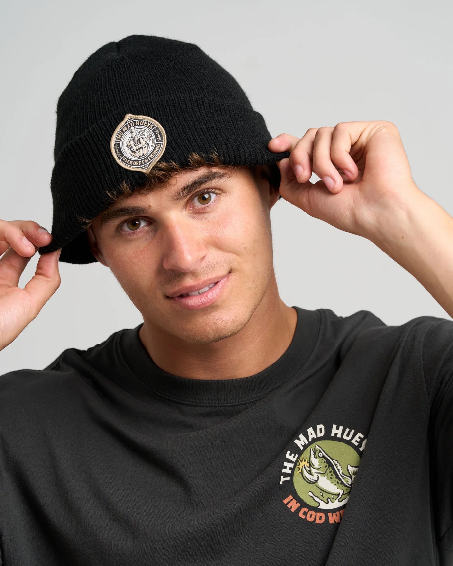 The Mad Hueys fK Off Fish Straight Beanie
