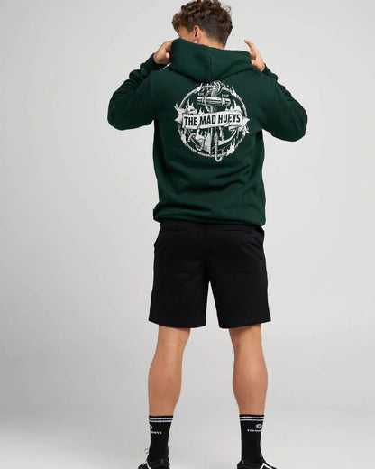 The Mad Hueys Flame Anchor Hooded Pullover