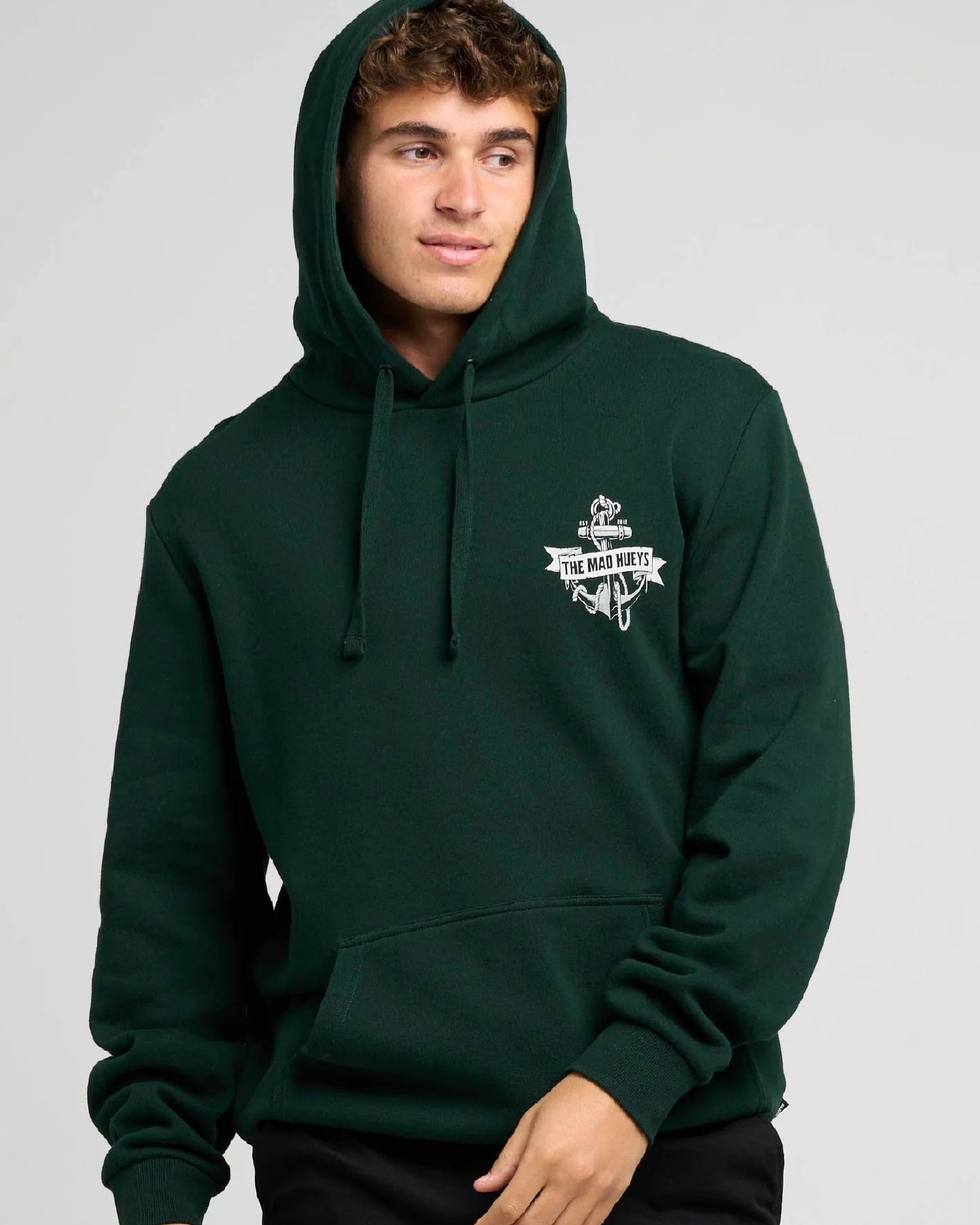 The Mad Hueys Flame Anchor Hooded Pullover