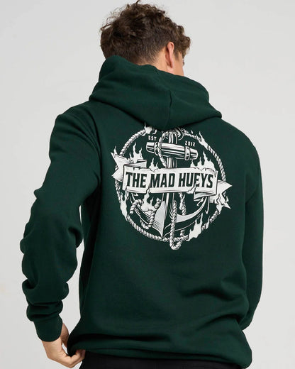 The Mad Hueys Flame Anchor Hooded Pullover