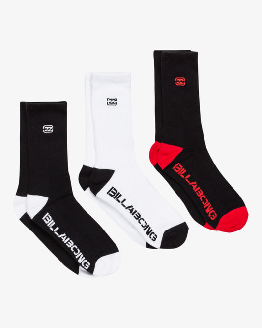 Billabong Bracket Wave 3PK Socks