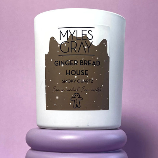Myles Gray Holiday Candle Gingerbread House