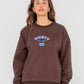 Rusty College Dropout Oversized Crew Fleece