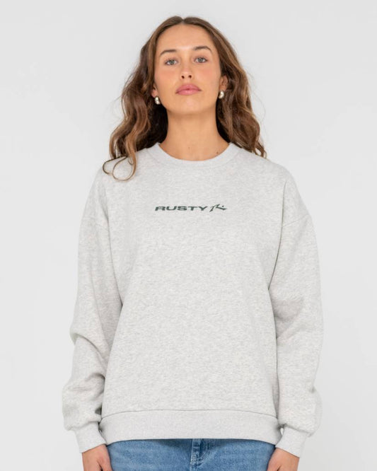 Rusty Essentials Oversized Crew Fleece