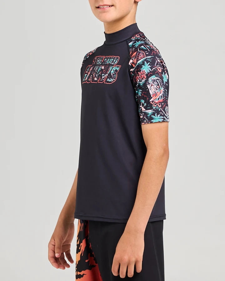 The Mad Hueys Shell Be Right Youth Raglan Rashie