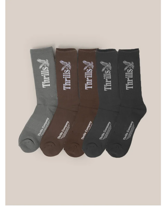 Thrills Workwear 5PK Socks