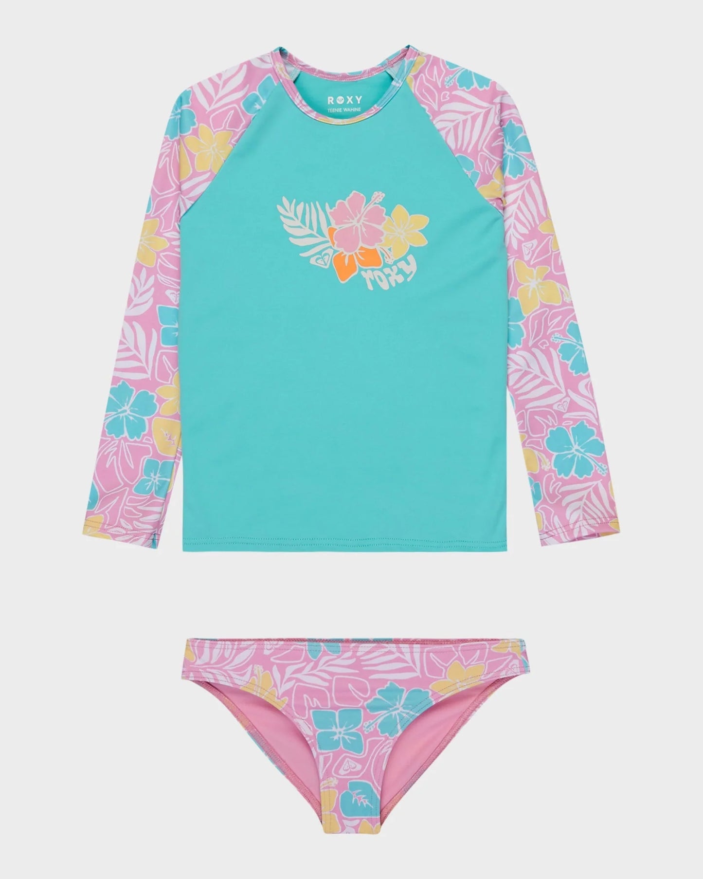 Roxy Tropical Square LS Lycra Set Girls