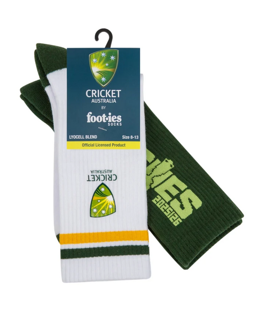 Foot-ies Aussie Cricket Sneakers Socks 2Pk