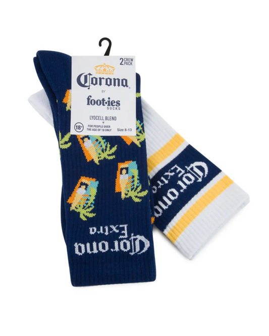 Foot-ies Corona Beach Life Sneaker 2pk