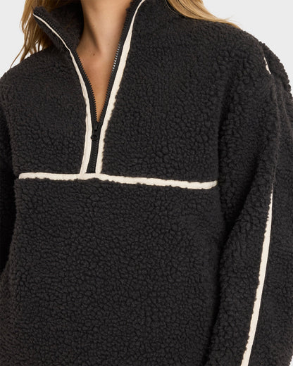 Billabong Getting Warm Sherpa Half Zip Crew