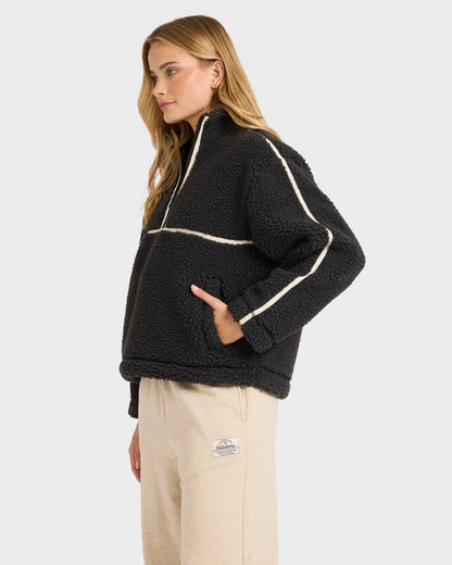 Billabong Getting Warm Sherpa Half Zip Crew