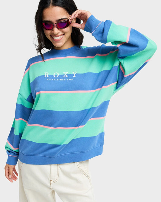Roxy Strictly Stripes Oversized Crew