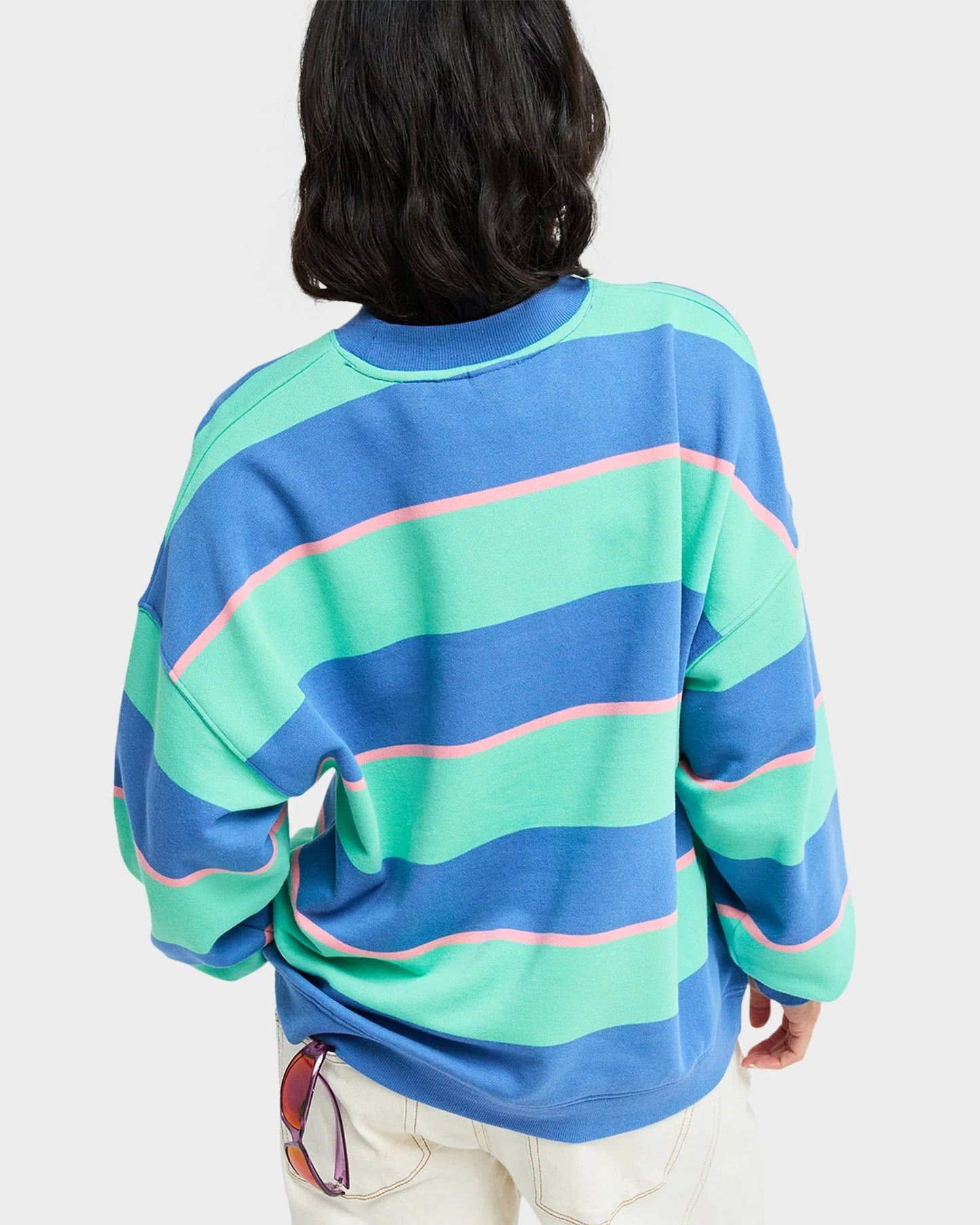 Roxy Strictly Stripes Oversized Crew