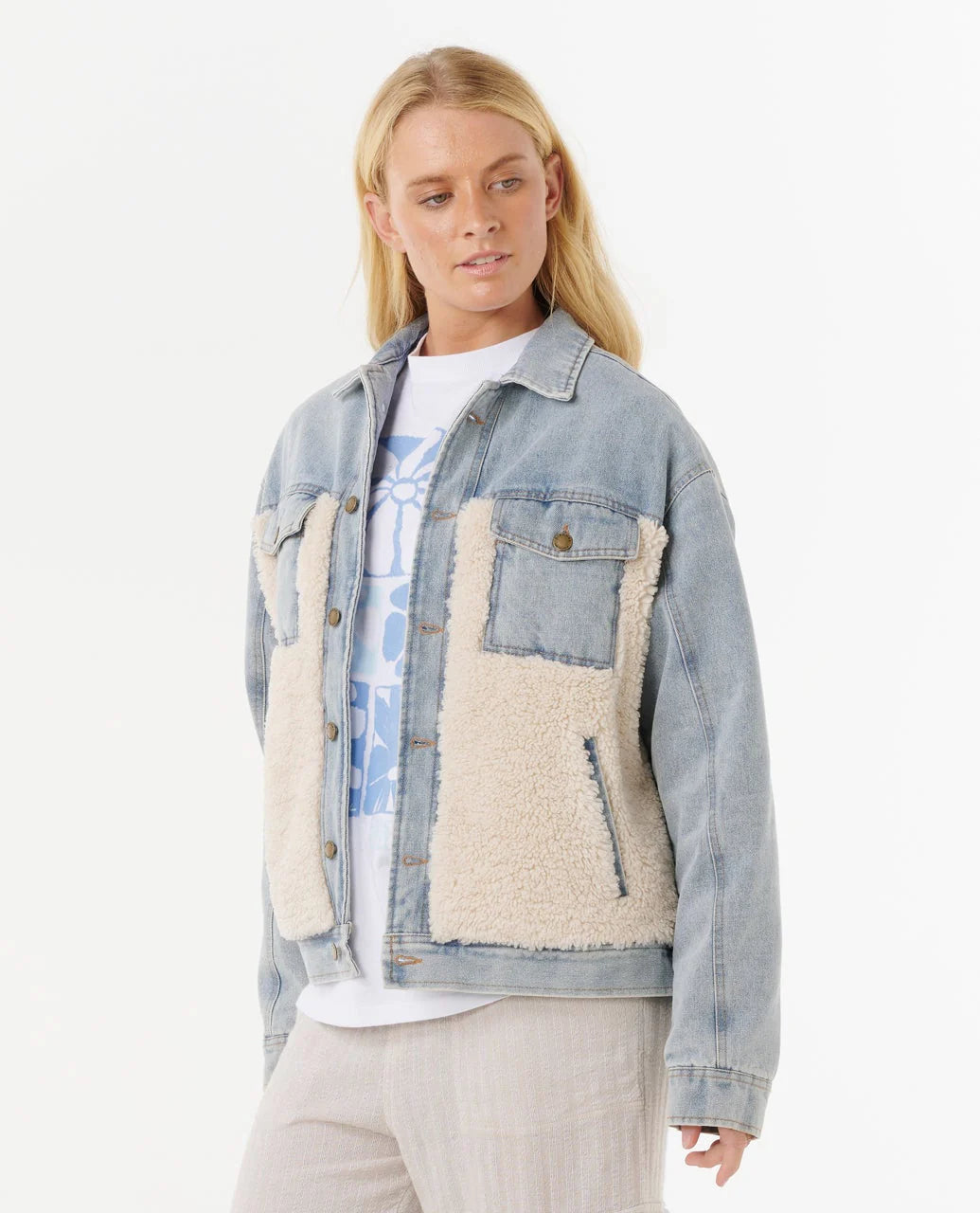 Rip Curl Cruisin Sherpa Denim Jacket