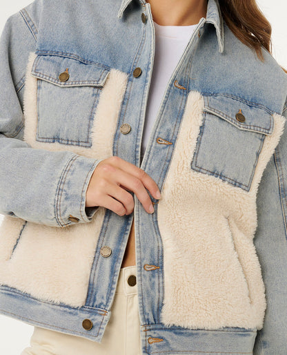Rip Curl Cruisin Sherpa Denim Jacket