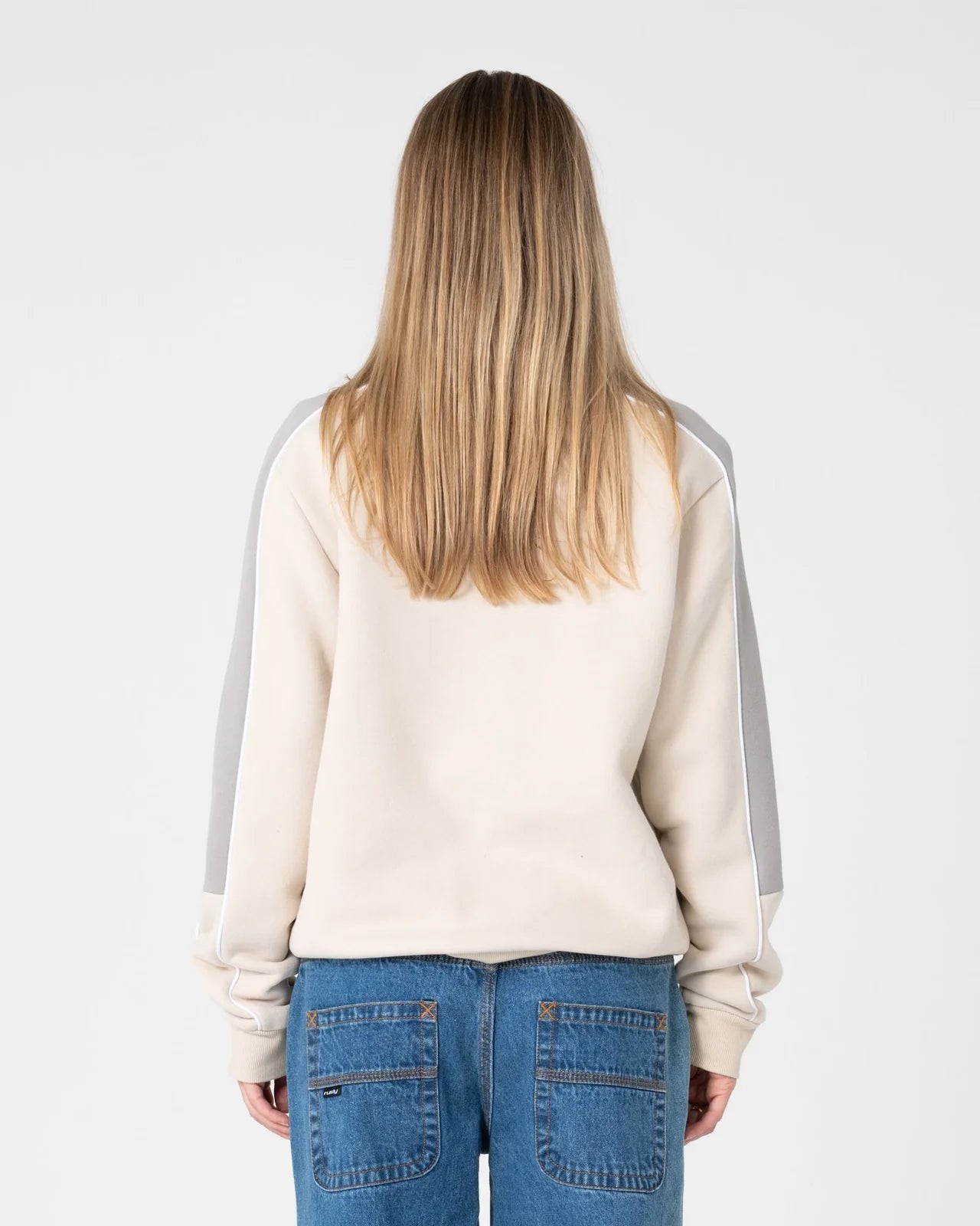 Rusty Two Timer Panelled Crew Fleece