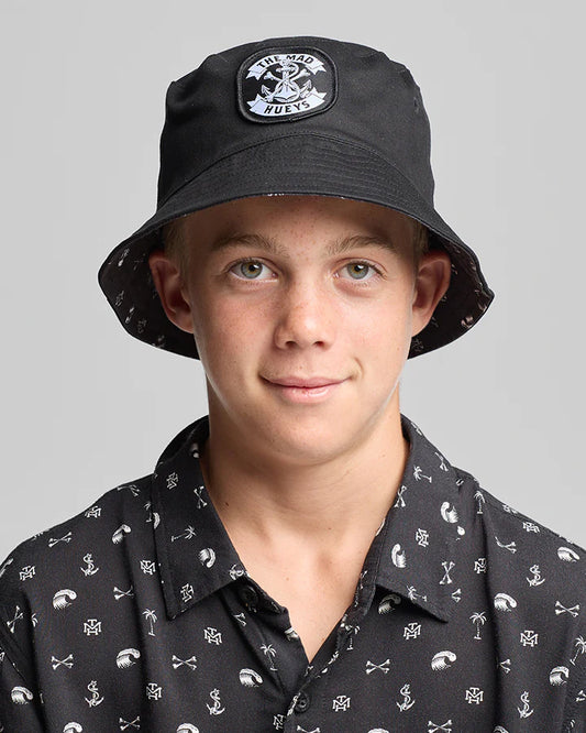Mad Hueys Anchor Bones Youth Reversible Bucket Hat