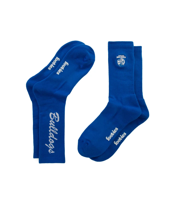 Foot-ies Western Bulldogs Sneaker Sock 2pk