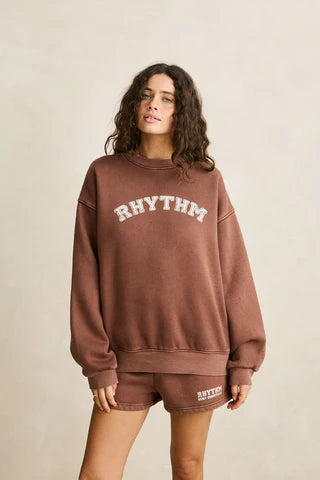 Rhythm Collegaiate Oversized Crew Neck Fleece