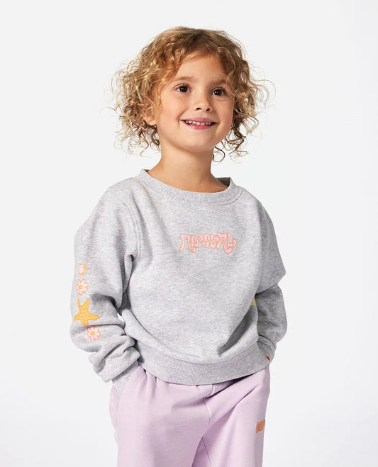Rip Curl Rainbow Tide Print Crew Girls