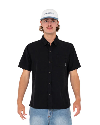 Rusty Overtone Short Sleeve Linen Shirt