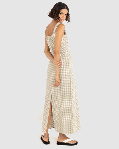Rhythm Lola Check Maxi Dress